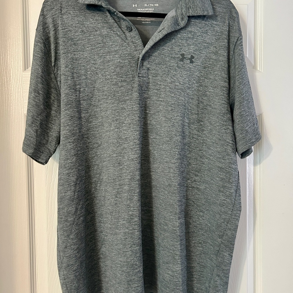 Under Armour Men's Gray Polo Shirt
